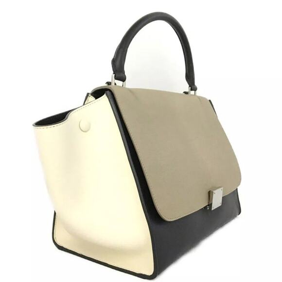 CELINE Trapeze Leather 2way Hand Bag MultiColor - Picture 2 of 5